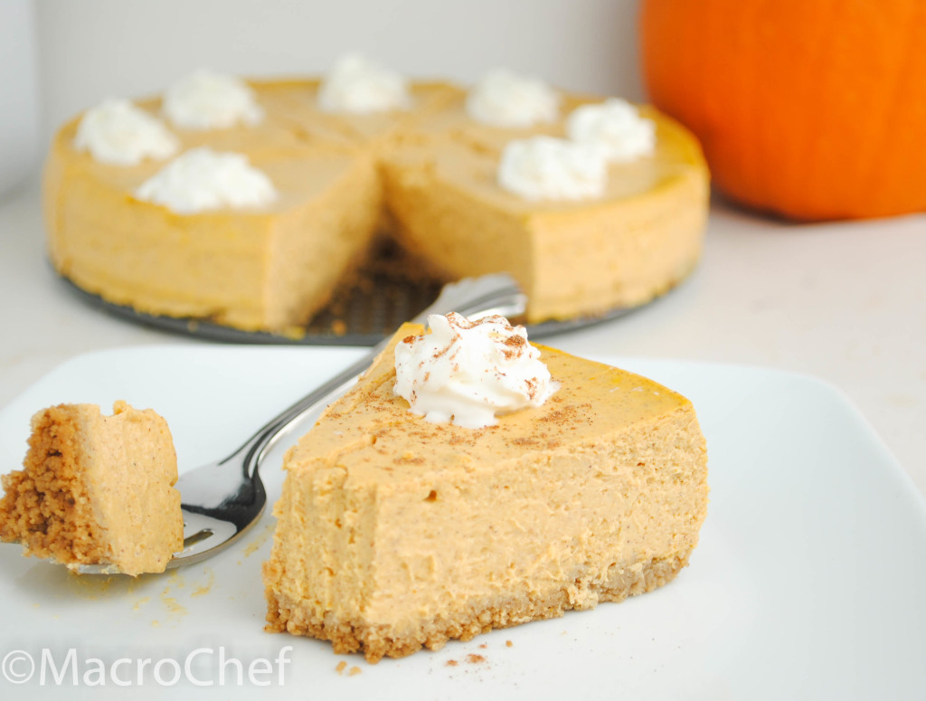 Pumpkin Pie Protein Cheesecake | MacroChef MacroChef